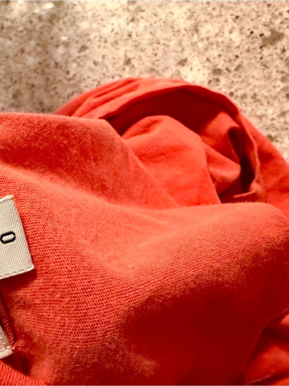 James Perse Coral V-Neck Short Sleeve Tee - Picture 7 of 7